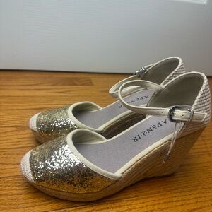 Women's Gold Espadrilles 38